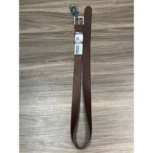 Faded Glory Brown Pebbled Leather Belt With Tag 100% Leather Men Size 50